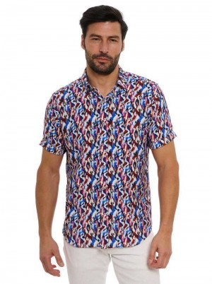 Robert Graham Crue Short Sleeve Button Down Shirt Multi | 026OPDJNL