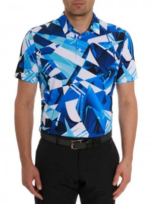 Robert Graham Driftwood Polo Kék | 376HLANGY