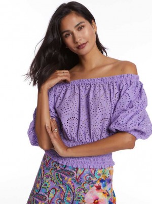 Robert Graham Esme Blouse Lilac | 061BZRKIJ