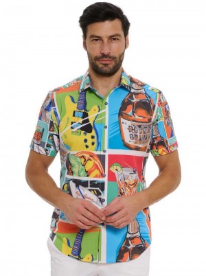 Robert Graham Fiesta De Verano Short Sleeve Button Down Shirt Multi | 941MJXKTH