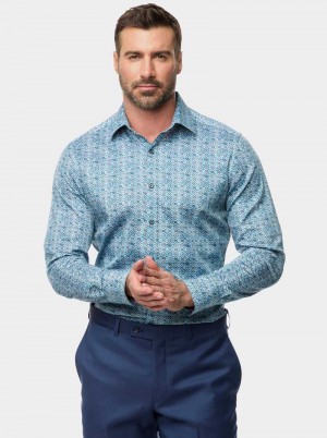 Robert Graham Frisco Long Sleeve Button Down Shirt Kék | 843EOUDYK