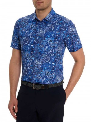 Robert Graham Golden Paisley Polo Sötétkék | 318OXWENU