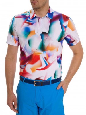 Robert Graham Hiatus Polo Fehér | 193ITPQVK