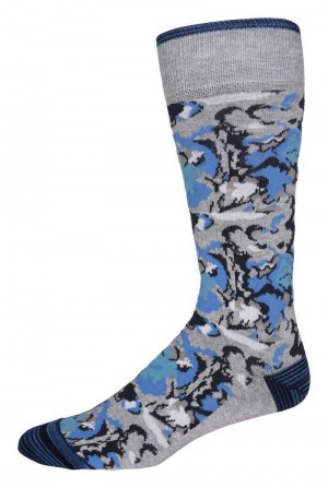 Robert Graham Ipswich Sock Szürke | 021QTMYBD