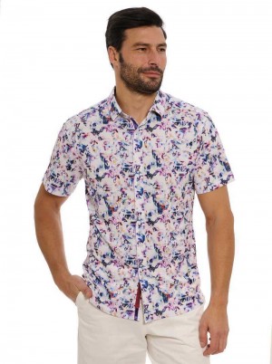 Robert Graham Le Pelosa Short Sleeve Knit Shirt Multi | 719CFBYTL