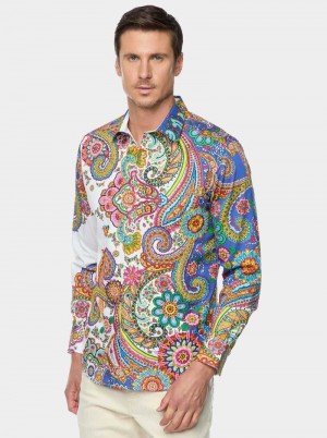 Robert Graham Limited Edition Dprops Long Sleeve Button Down Shirt Classic | 213SANWKO