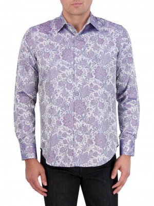 Robert Graham Limited Edition Portiere Long Sleeve Button Down Shirt Classic | 183WVURGM