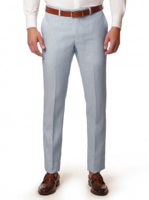 Robert Graham Linen Dress Pant Világos Kék | 165AZMSVC