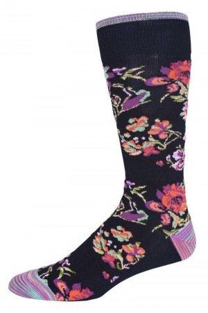 Robert Graham Manchester Sock Sötétkék | 053ONLRPT