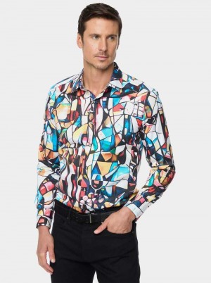 Robert Graham Mosaic Mixer Long Sleeve Button Down Shirt Multi | 378XWTPYH