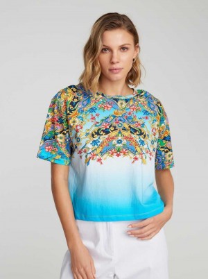 Robert Graham Ombre Wallpaper T-shirt Multi | 780TRSLVG