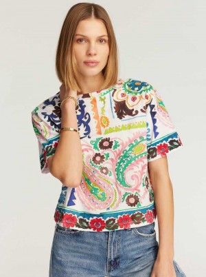 Robert Graham Paisley Hearts T-shirt Multi | 209AUGWNX