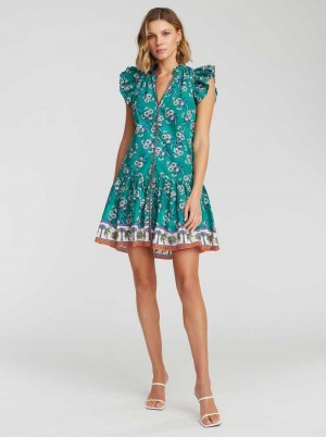 Robert Graham Savannah Dress Teal | 083IHWFMT