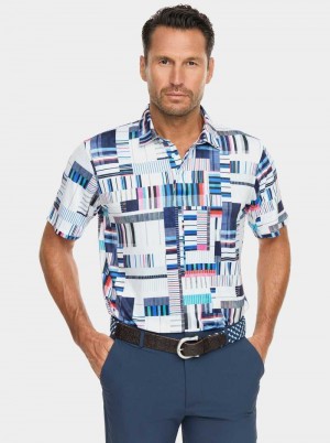 Robert Graham Siro Short Sleeve Knit Polo Multi | 361PQTZNV