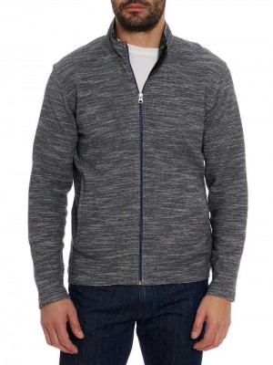 Robert Graham Tablas Long Sleeve Knit Fekete | 214VQXCJL