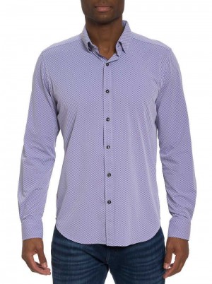 Robert Graham Tocci Long Sleeve Button Down Shirt Lila | 580ZSVXKT