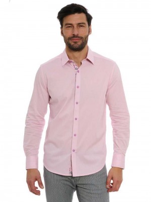 Robert Graham Wayfarer Long Sleeve Button Down Shirt Rózsaszín | 028GMBJZL