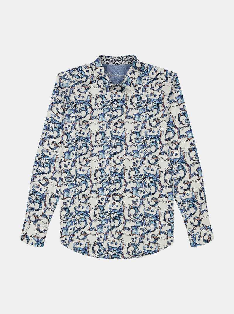 Robert Graham Acosta Long Sleeve Button Down Shirt Kék | 516VFQUBE