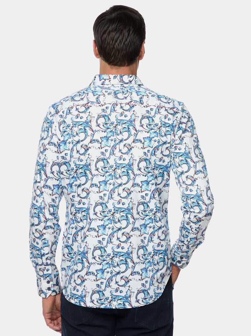 Robert Graham Acosta Long Sleeve Button Down Shirt Kék | 516VFQUBE