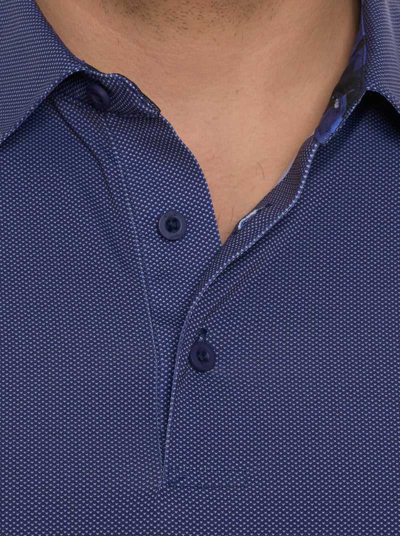 Robert Graham Alastor Long Sleeve Performance Polo Világos Kék | 052TGEDHP