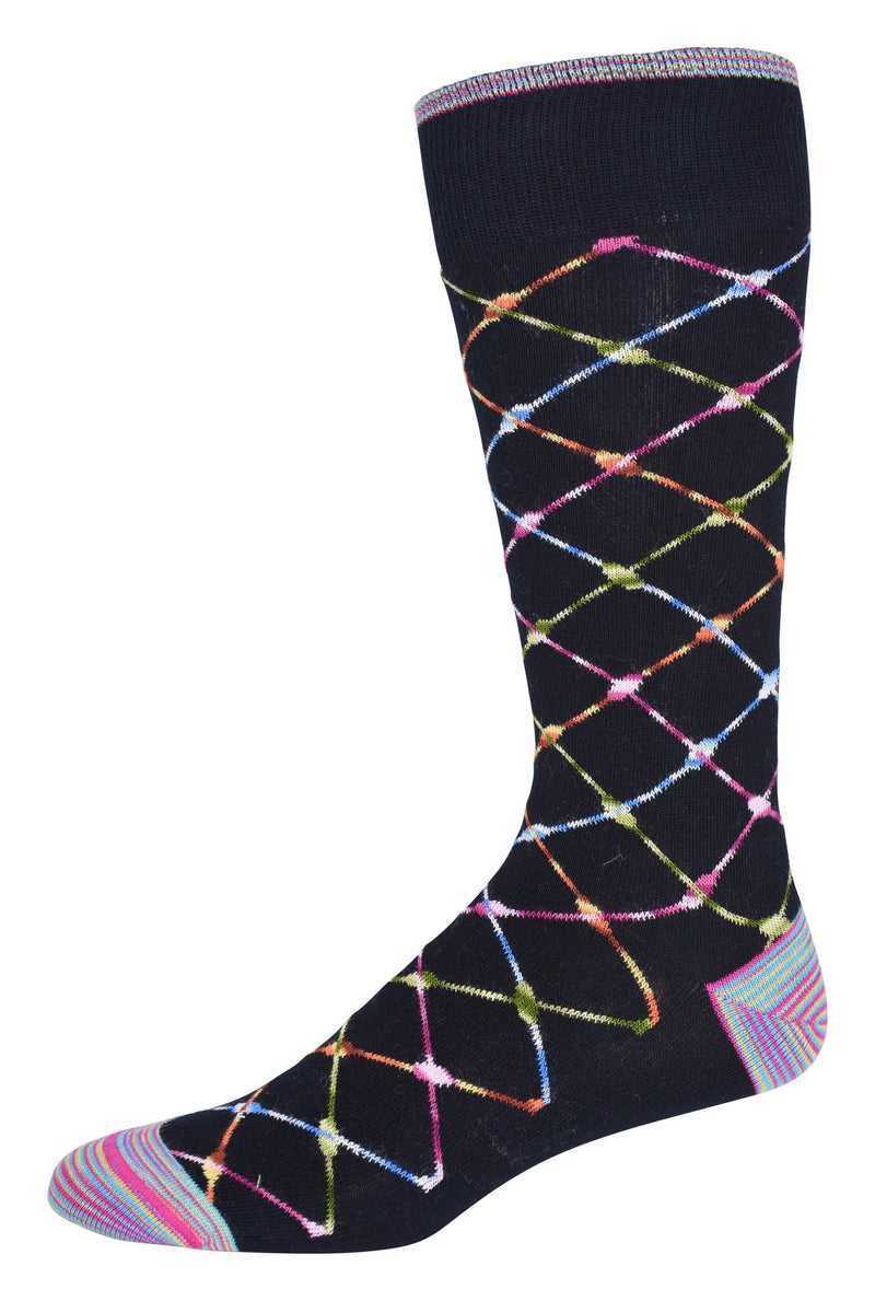 Robert Graham Ashbrook Sock Sötétkék | 602PAHQSG