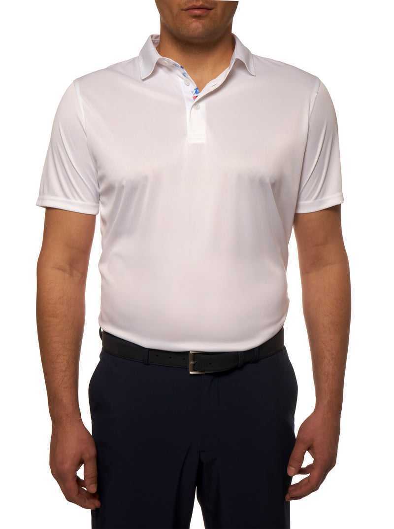 Robert Graham Axelsen Performance Polo Fehér | 234XRNWPJ