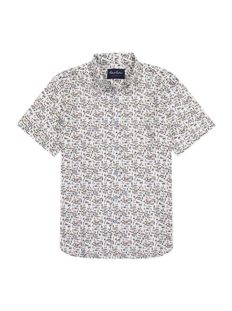 Robert Graham Beach Bound Short Sleeve Button Down Shirt Multi | 312WNHURG