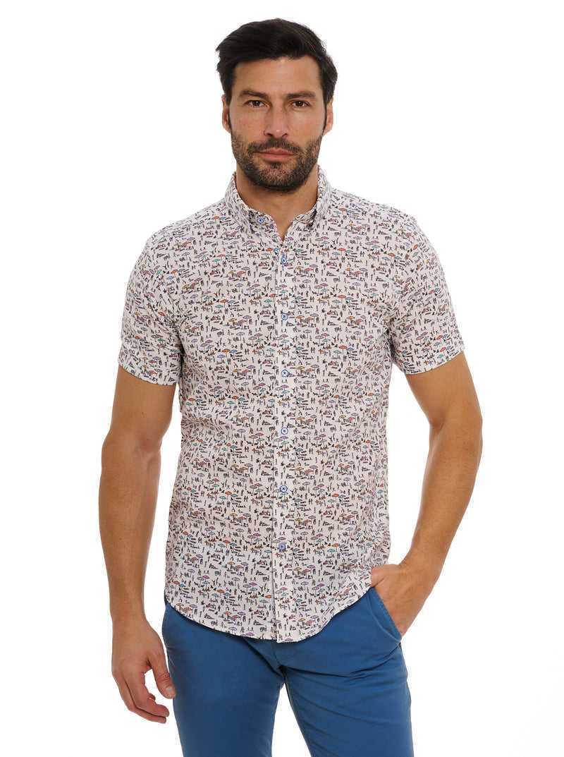 Robert Graham Beach Bound Short Sleeve Button Down Shirt Multi | 312WNHURG