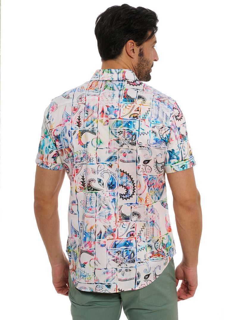 Robert Graham Belize Short Sleeve Button Down Shirt Multi | 623YMBWAF