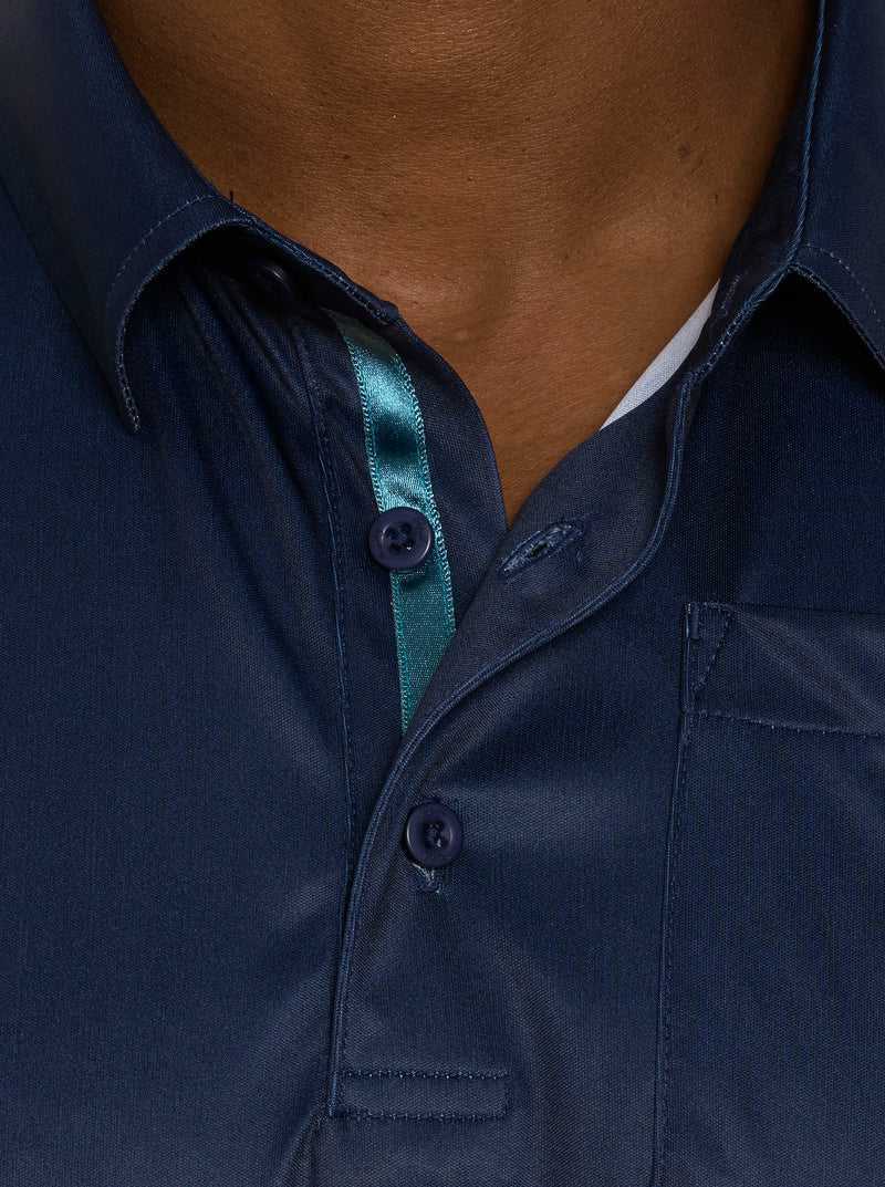 Robert Graham Blade Iron Performance Polo Sötétkék | 489GJCYQM