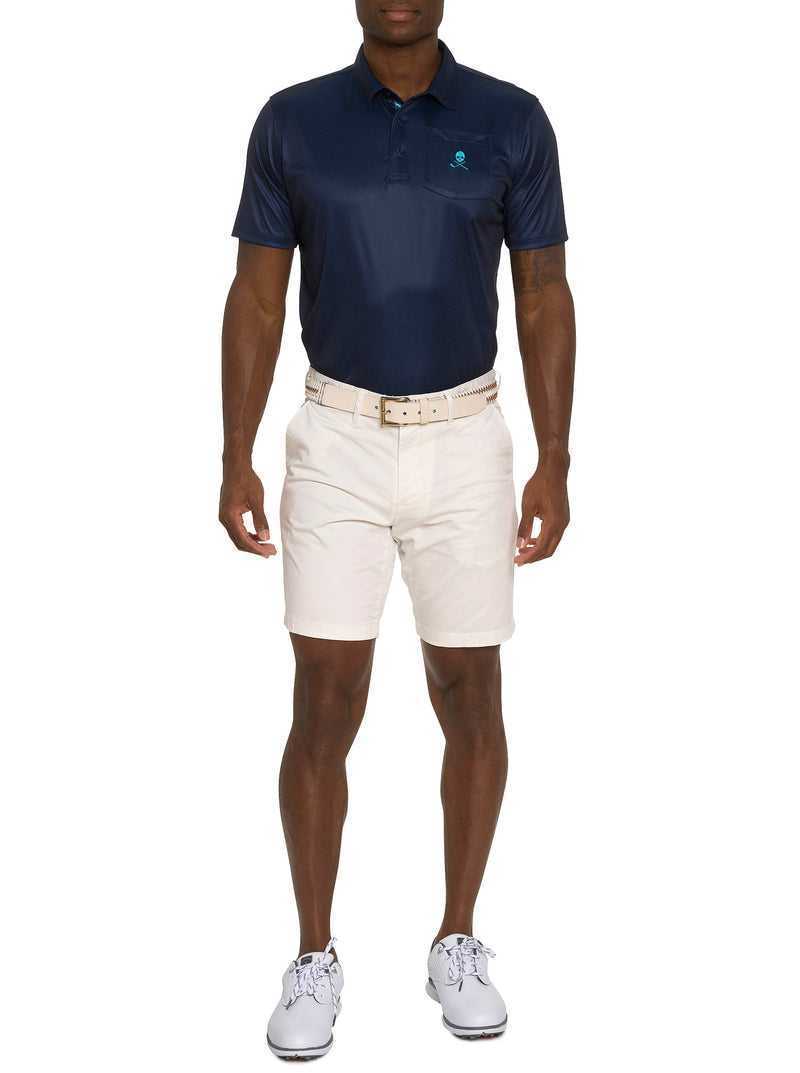 Robert Graham Blade Iron Performance Polo Sötétkék | 489GJCYQM