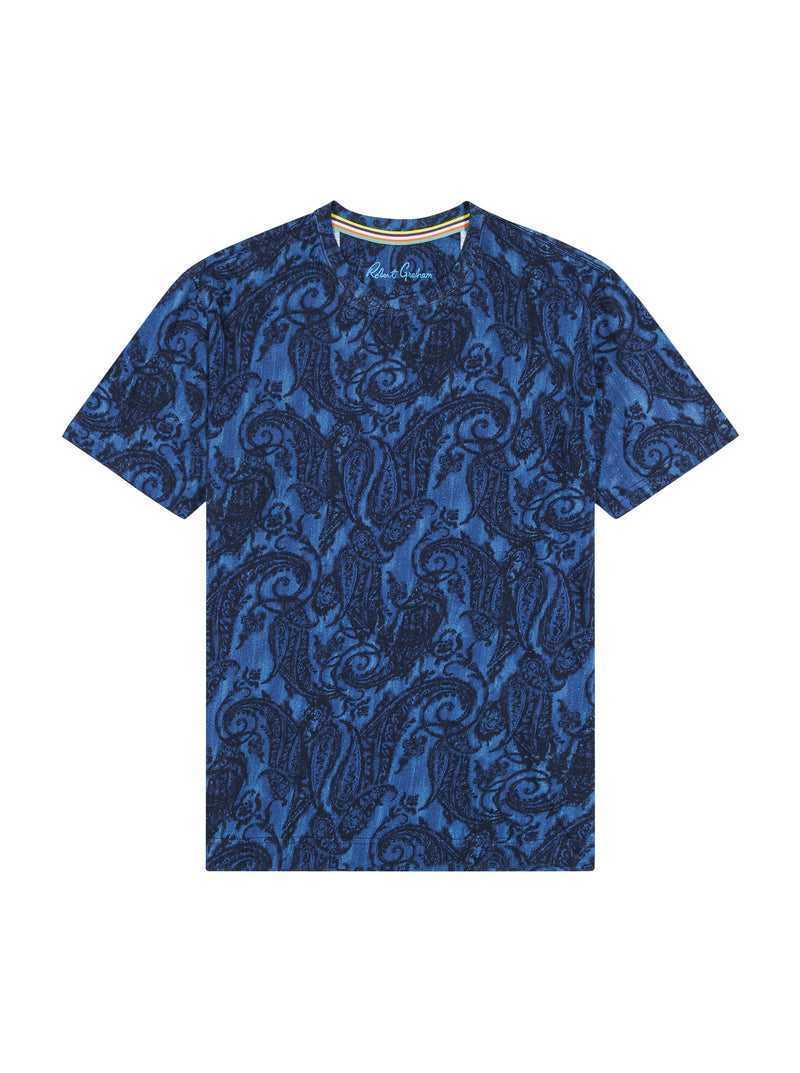 Robert Graham Bodhi T-shirt Sötétkék | 952YDNBQA