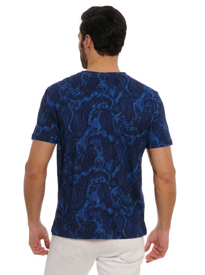 Robert Graham Bodhi T-shirt Sötétkék | 952YDNBQA