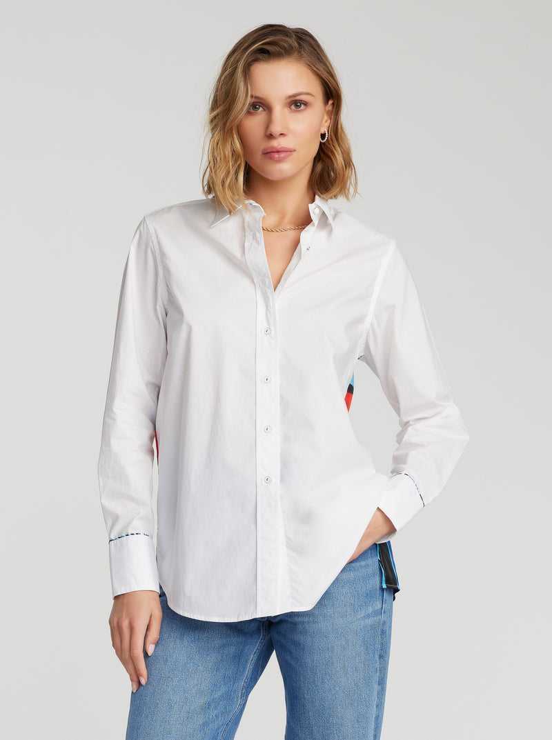 Robert Graham Carrie Shirt Fehér | 591ELRWCA