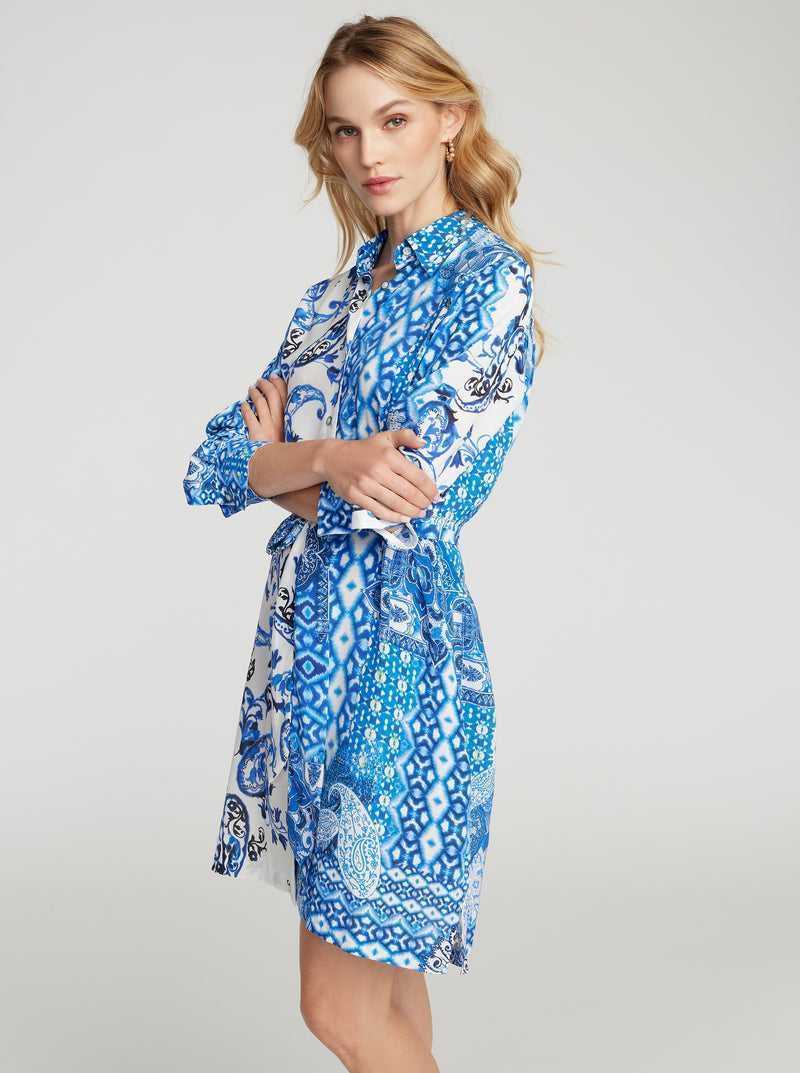 Robert Graham Charlotte Dress Kék | 706BPJTUZ