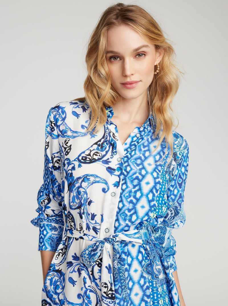 Robert Graham Charlotte Dress Kék | 706BPJTUZ