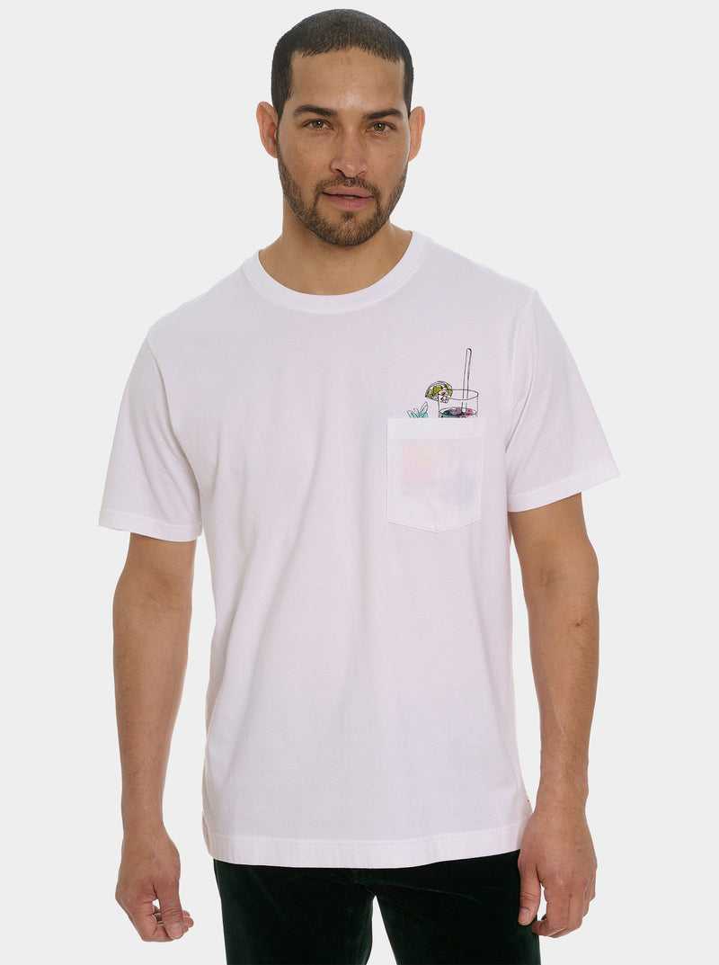 Robert Graham Cocktail Splash T-shirt Fehér | 648SELCAZ