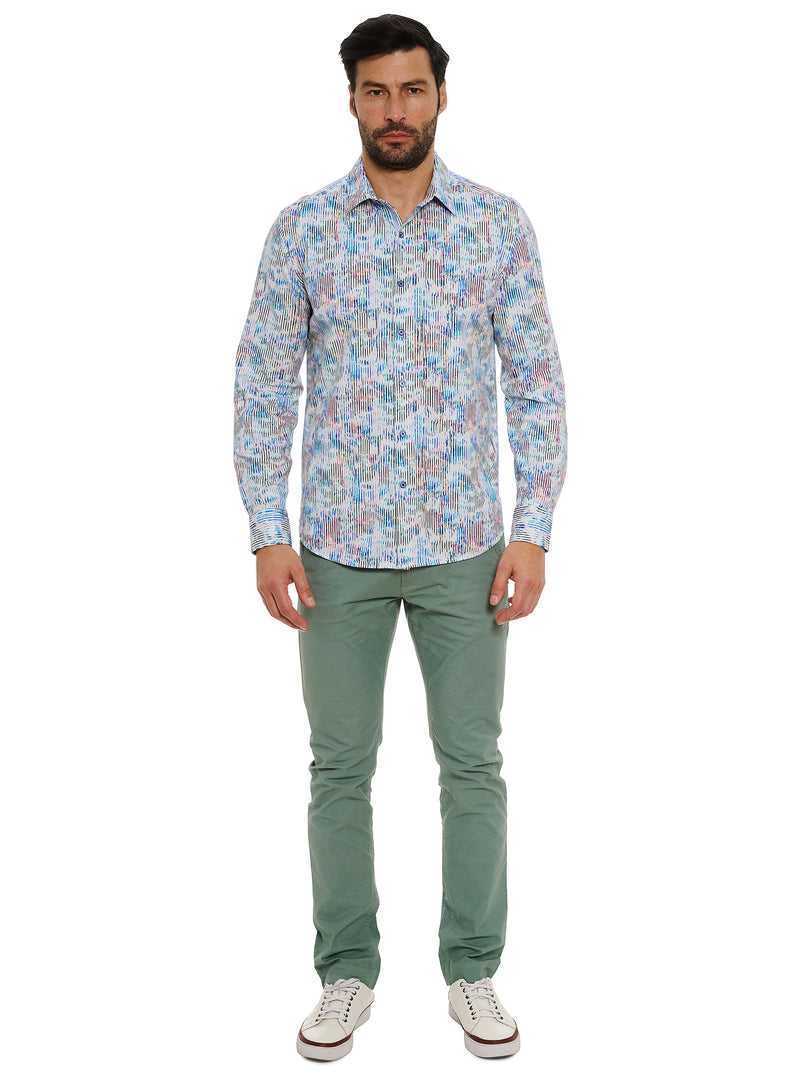 Robert Graham Delray Long Sleeve Knit Shirt Multi | 634SPEAWT