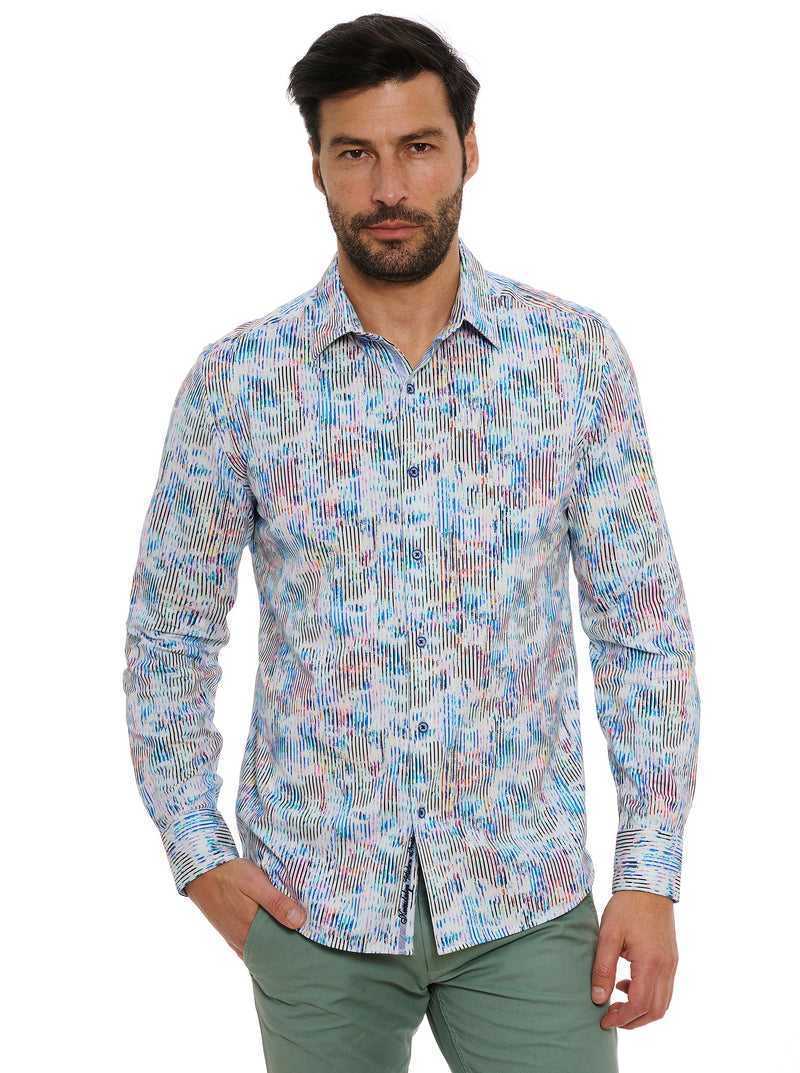 Robert Graham Delray Long Sleeve Knit Shirt Multi | 634SPEAWT