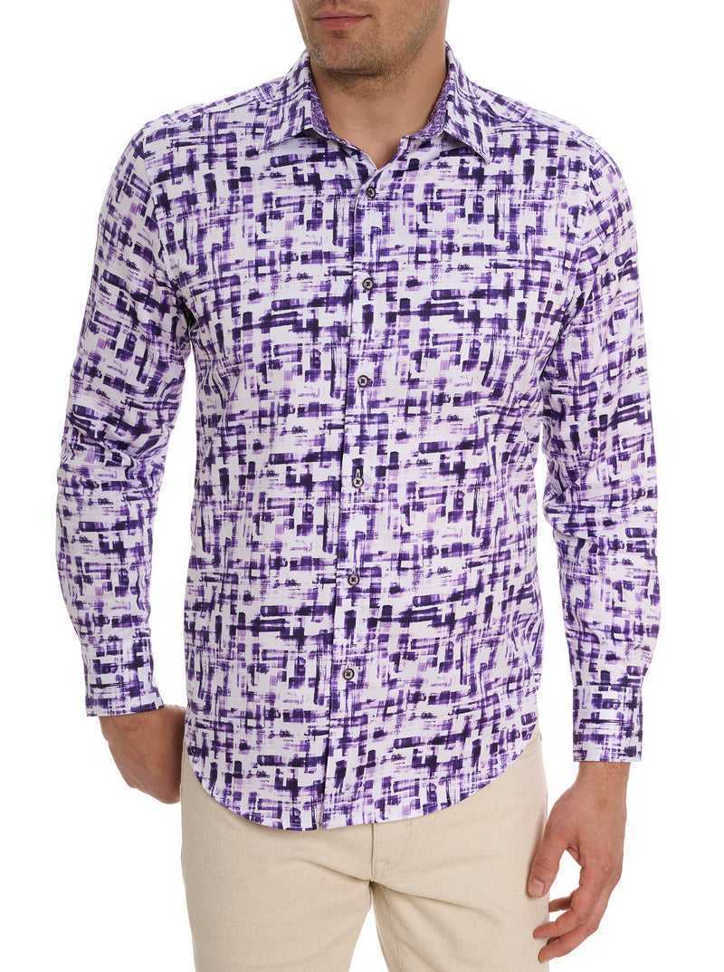 Robert Graham Deluca Long Sleeve Button Front Shirt Lila | 426PQZGWT