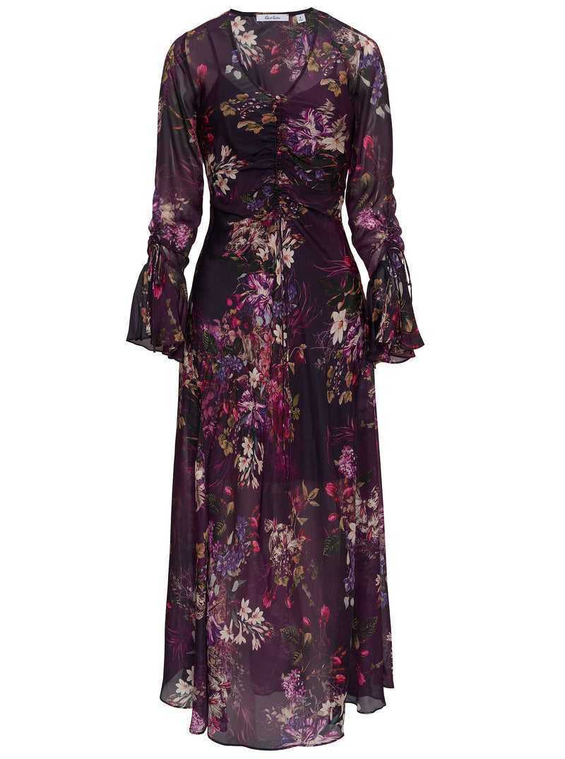 Robert Graham Diana Dress Aubergine | 701JMRSWN