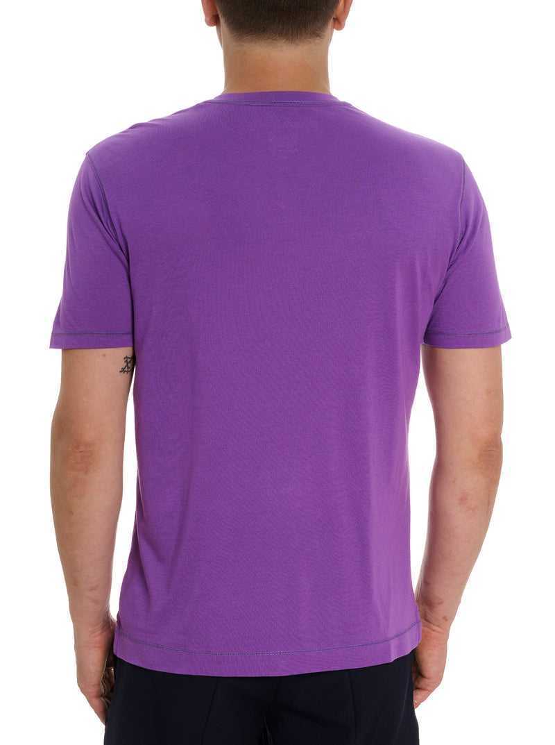 Robert Graham Eastwood T-shirt Grape | 375FVIKRJ