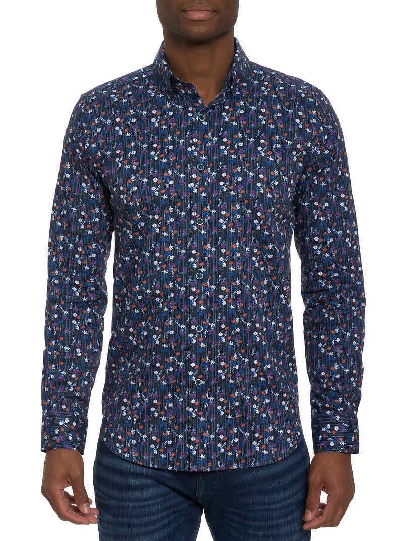 Robert Graham Egger Long Sleeve Knit Button Down Shirt Multi | 547OHMKWS