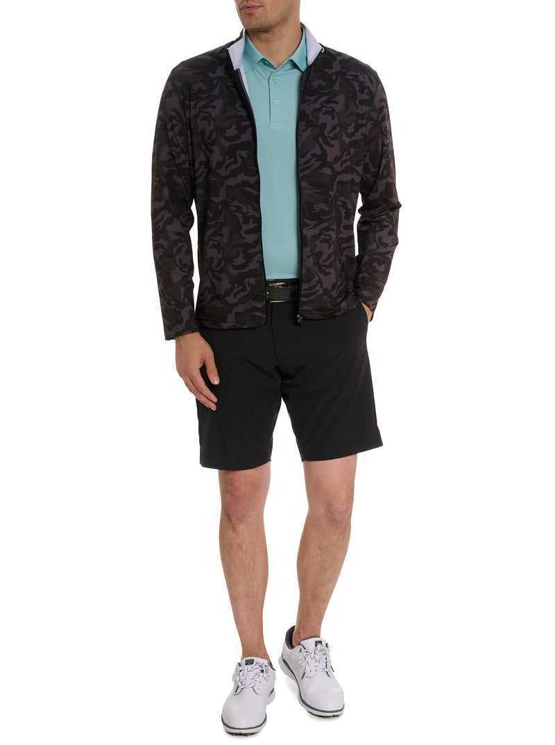 Robert Graham Faro Long Sleeve Knit Full Zip Fekete | 513QMUKPW