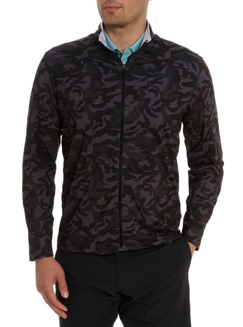 Robert Graham Faro Long Sleeve Knit Full Zip Fekete | 513QMUKPW