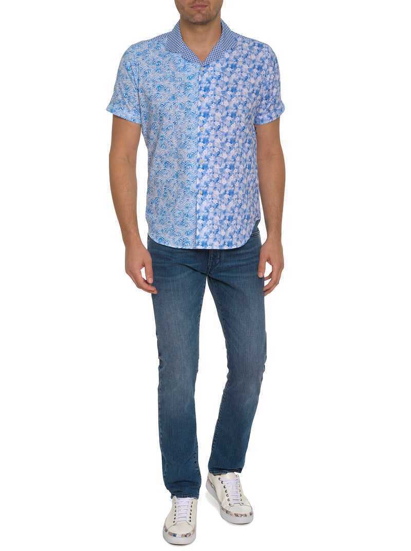 Robert Graham Fontana Short Sleeve Button Down Kék | 791MJFEBW