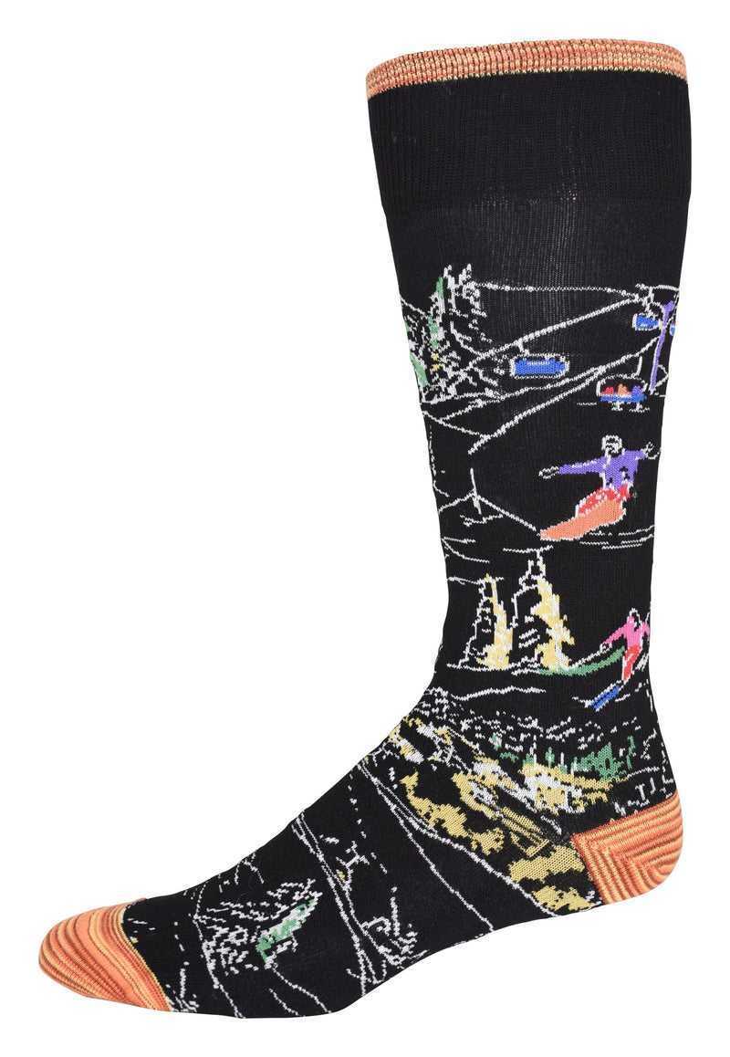 Robert Graham Gondola Sock Fekete | 758RSMIVL