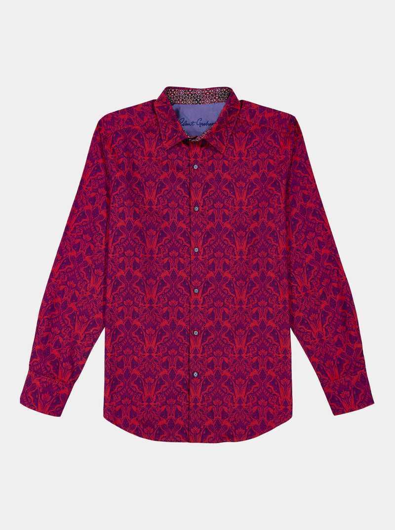 Robert Graham Highland Long Sleeve Button Down Shirt Berry | 147NPWIES