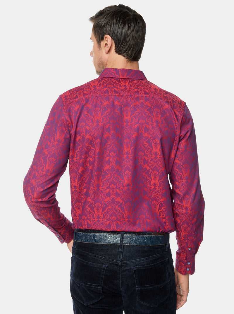 Robert Graham Highland Long Sleeve Button Down Shirt Berry | 147NPWIES