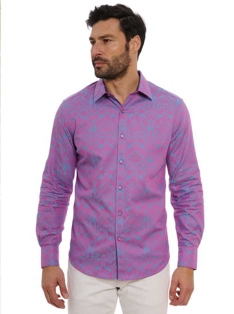 Robert Graham Highland Long Sleeve Button Down Shirt Lilac | 569ZYNHSD